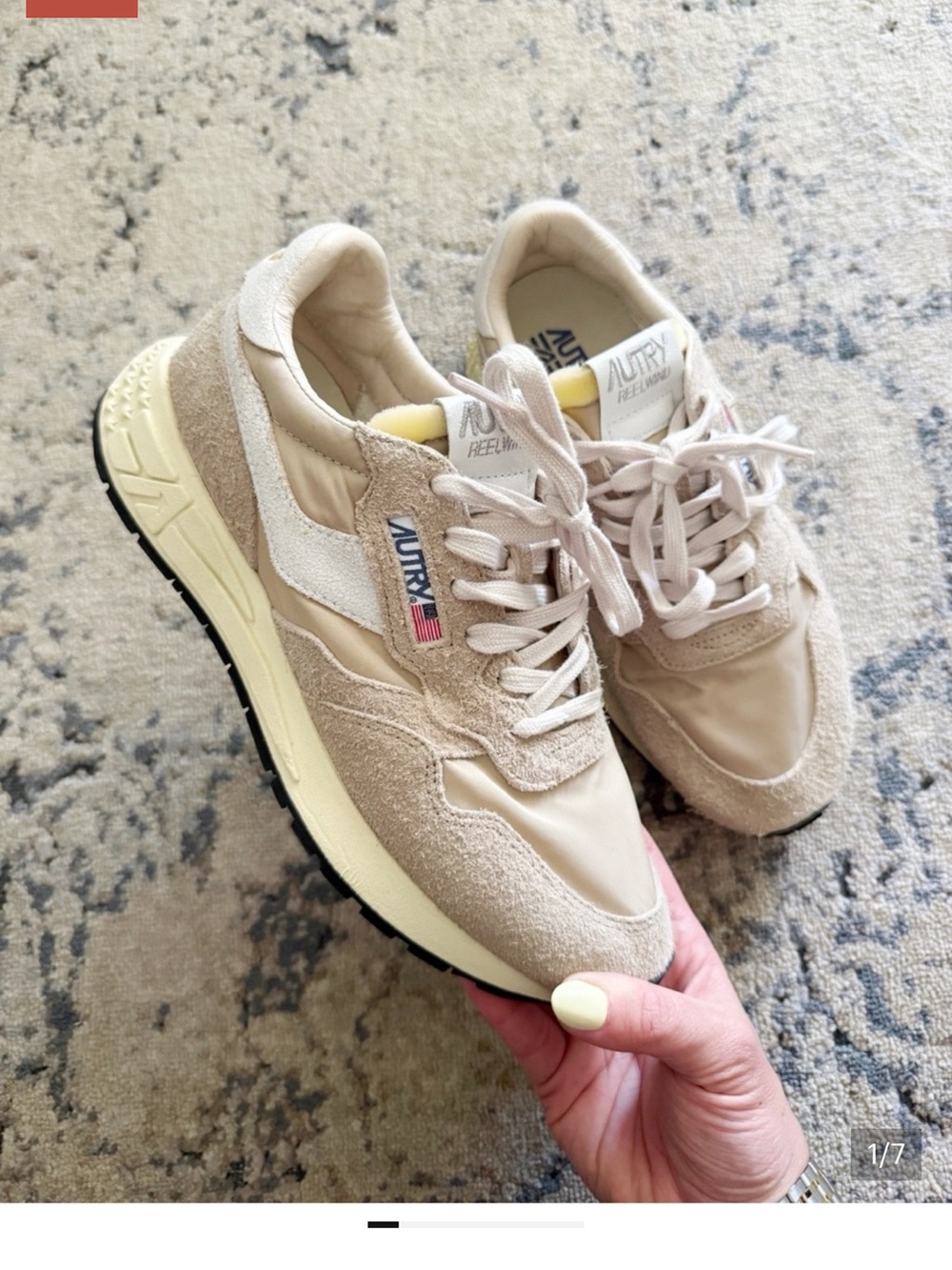 Autry Reelwind Sneaker in Beige Sz EU 40